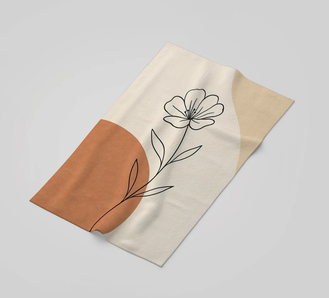 curve line color and flower telo mare da lifeline