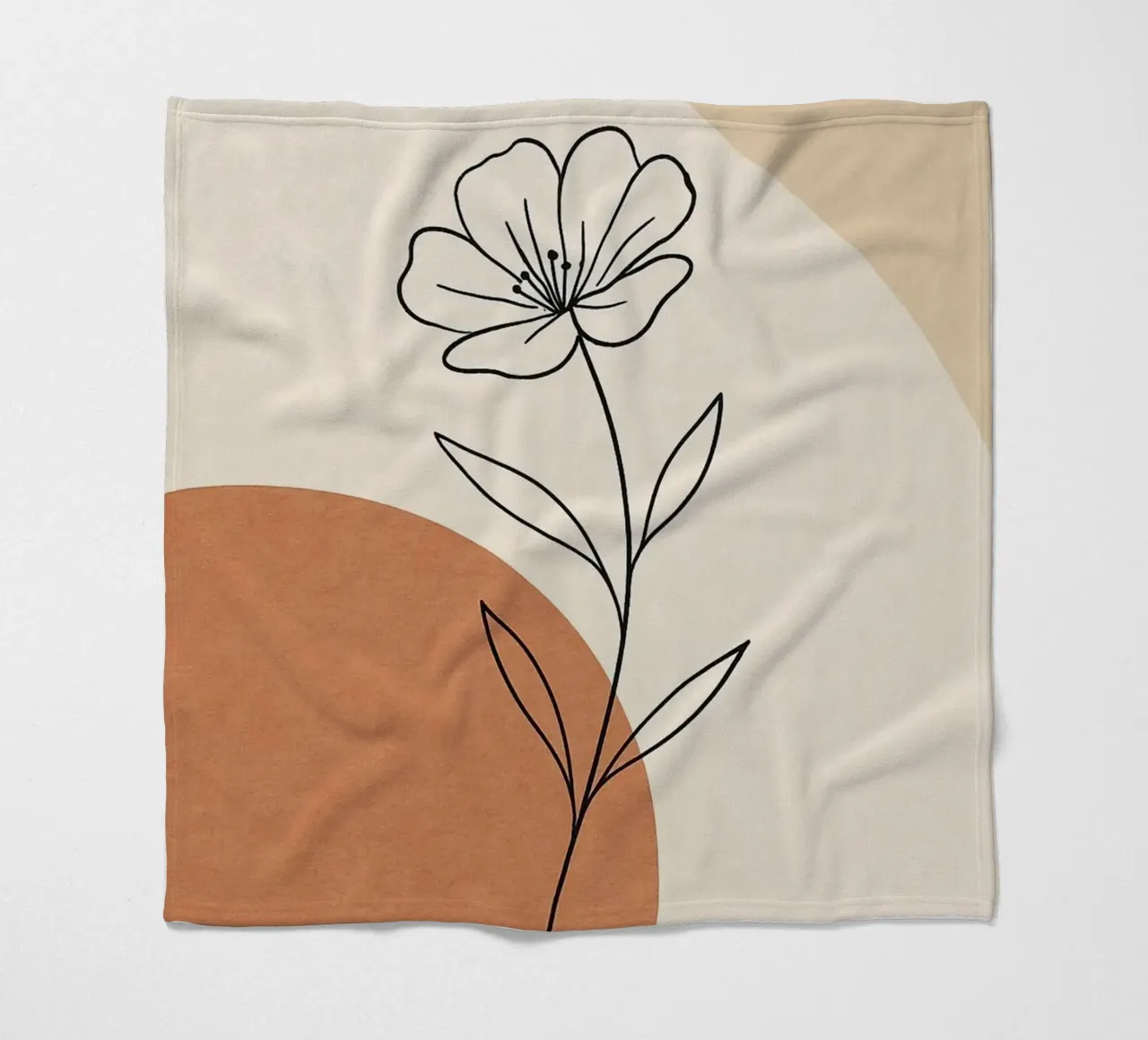 curve line color and flower coperta in pile da lifeline