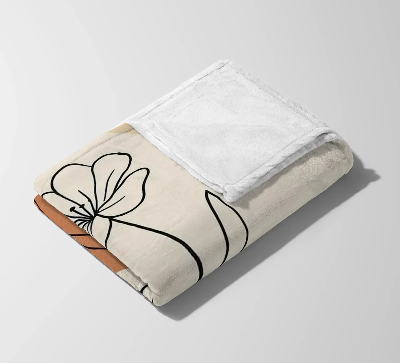 curve line color and flower coperta in pile da lifeline