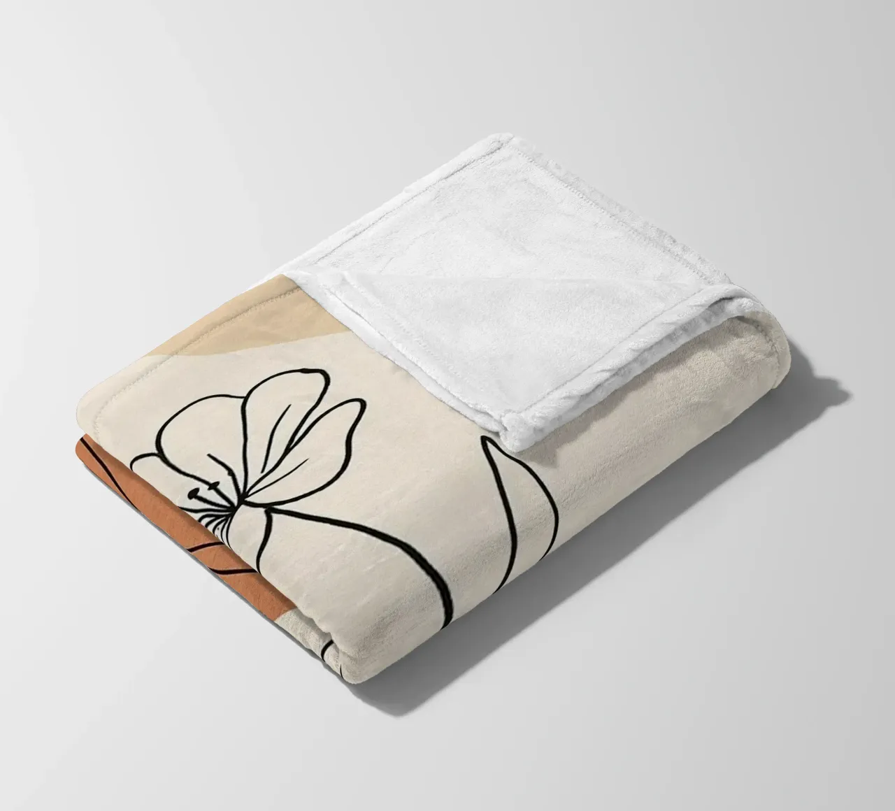 curve line color and flower coperta in pile da lifeline