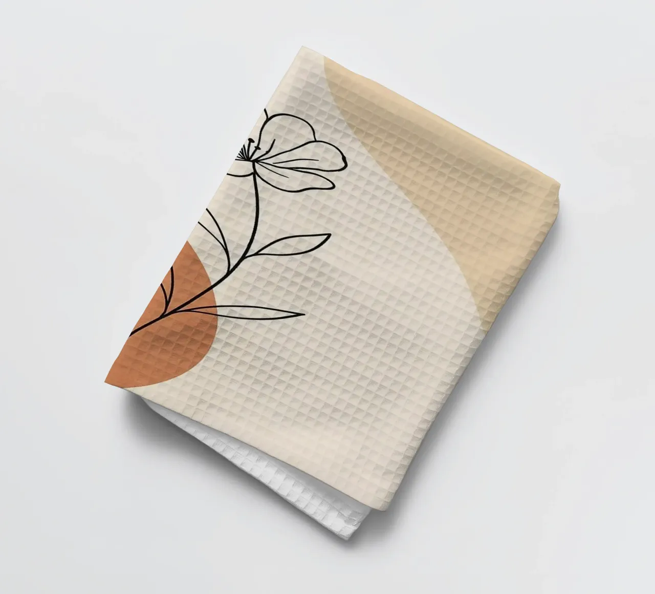 curve line color and flower canovaccio da cucina da lifeline