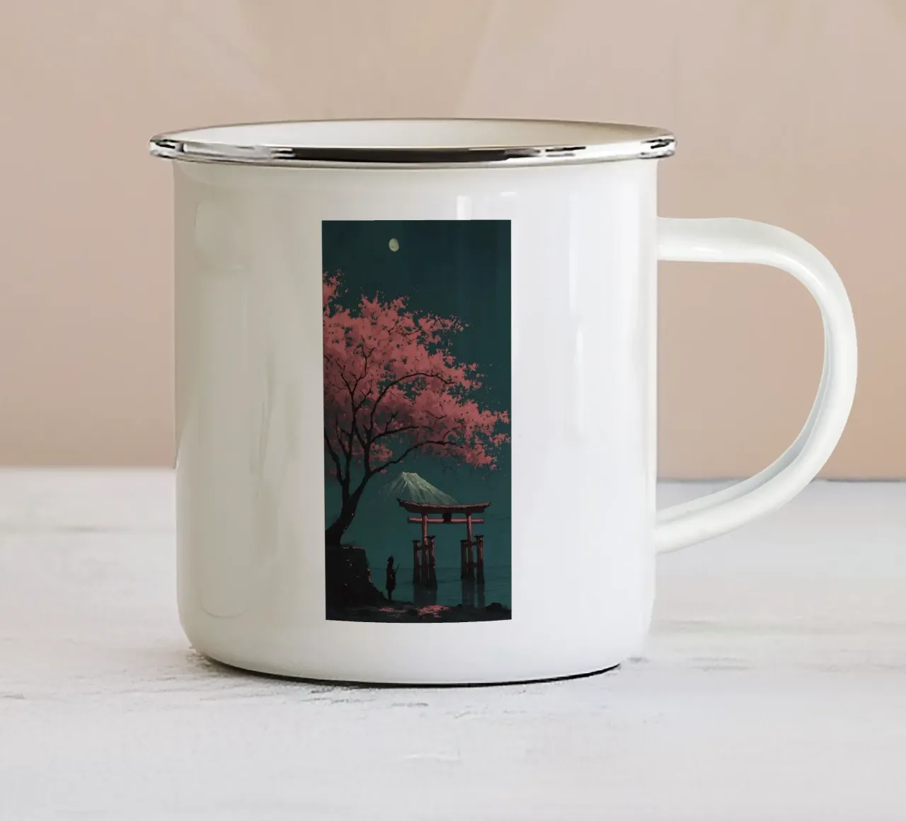 blossom and person tazza in smalto da miracle