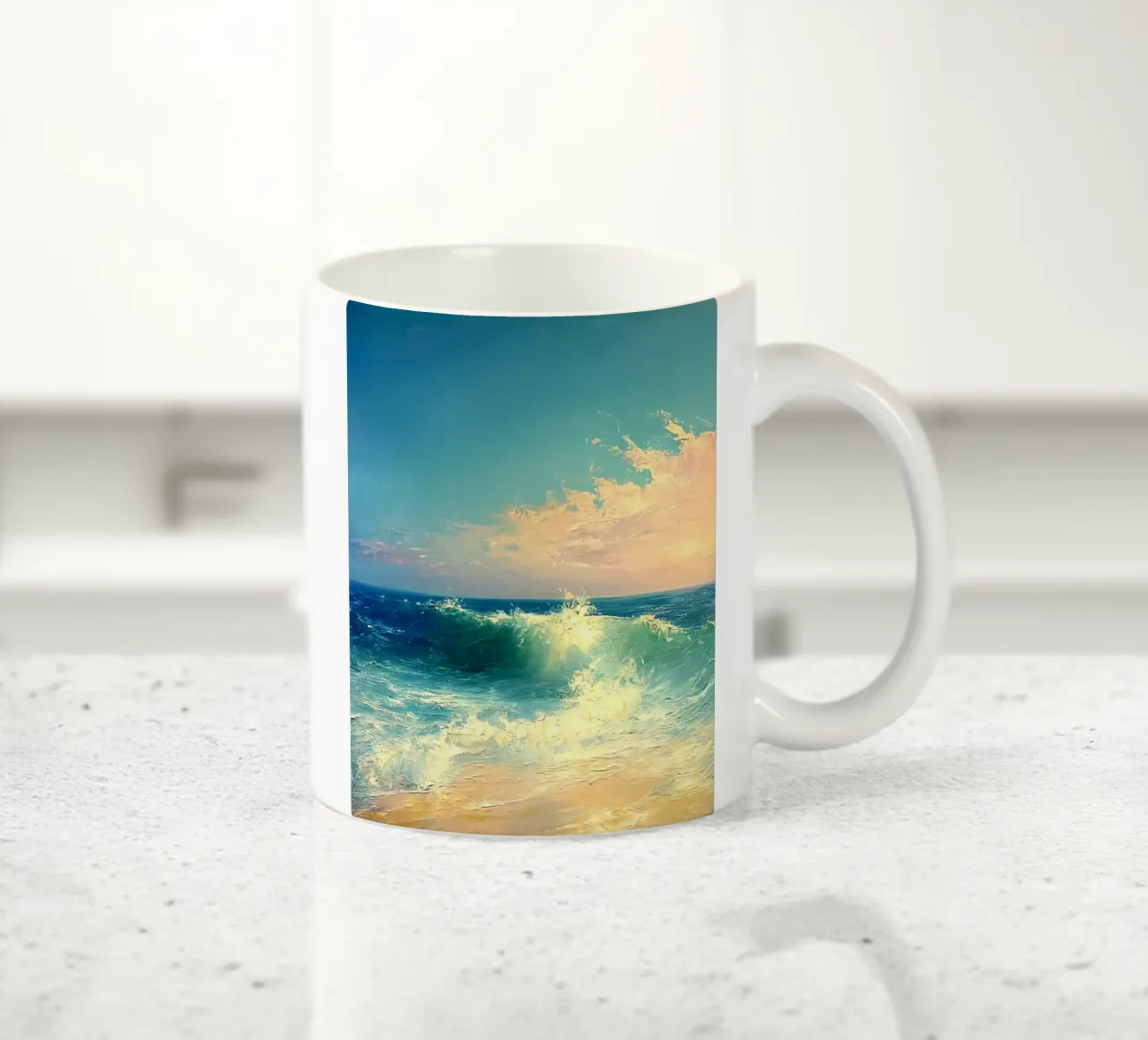 ocean wave shining tazza in ceramica da lifeline