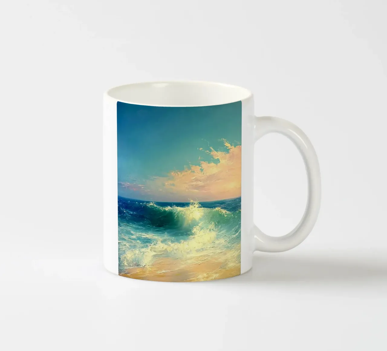 ocean wave shining tazza in ceramica da lifeline