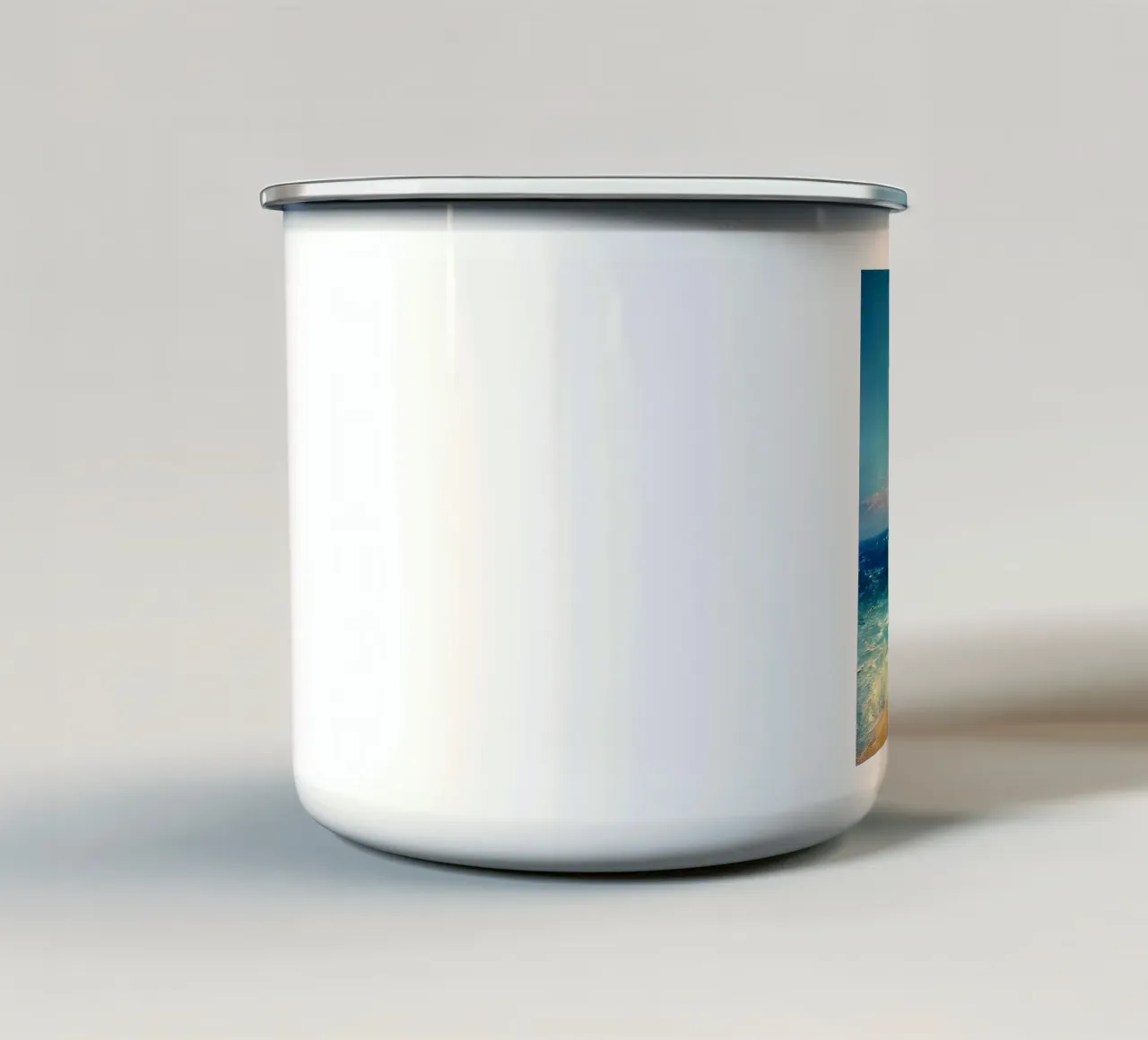 ocean wave shining tazza in smalto da lifeline