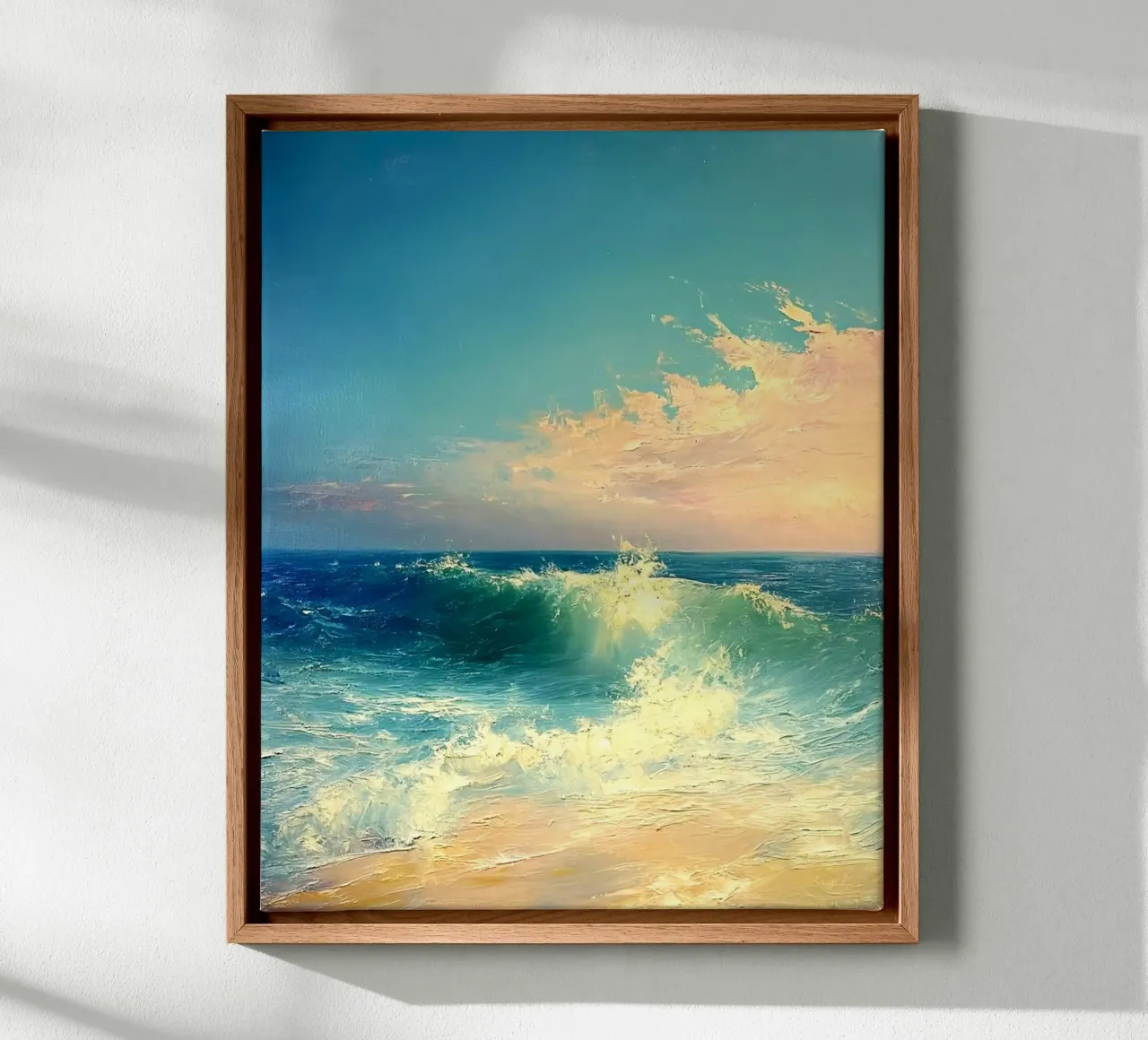 ocean wave shining tela con Cornice a cassetta da lifeline
