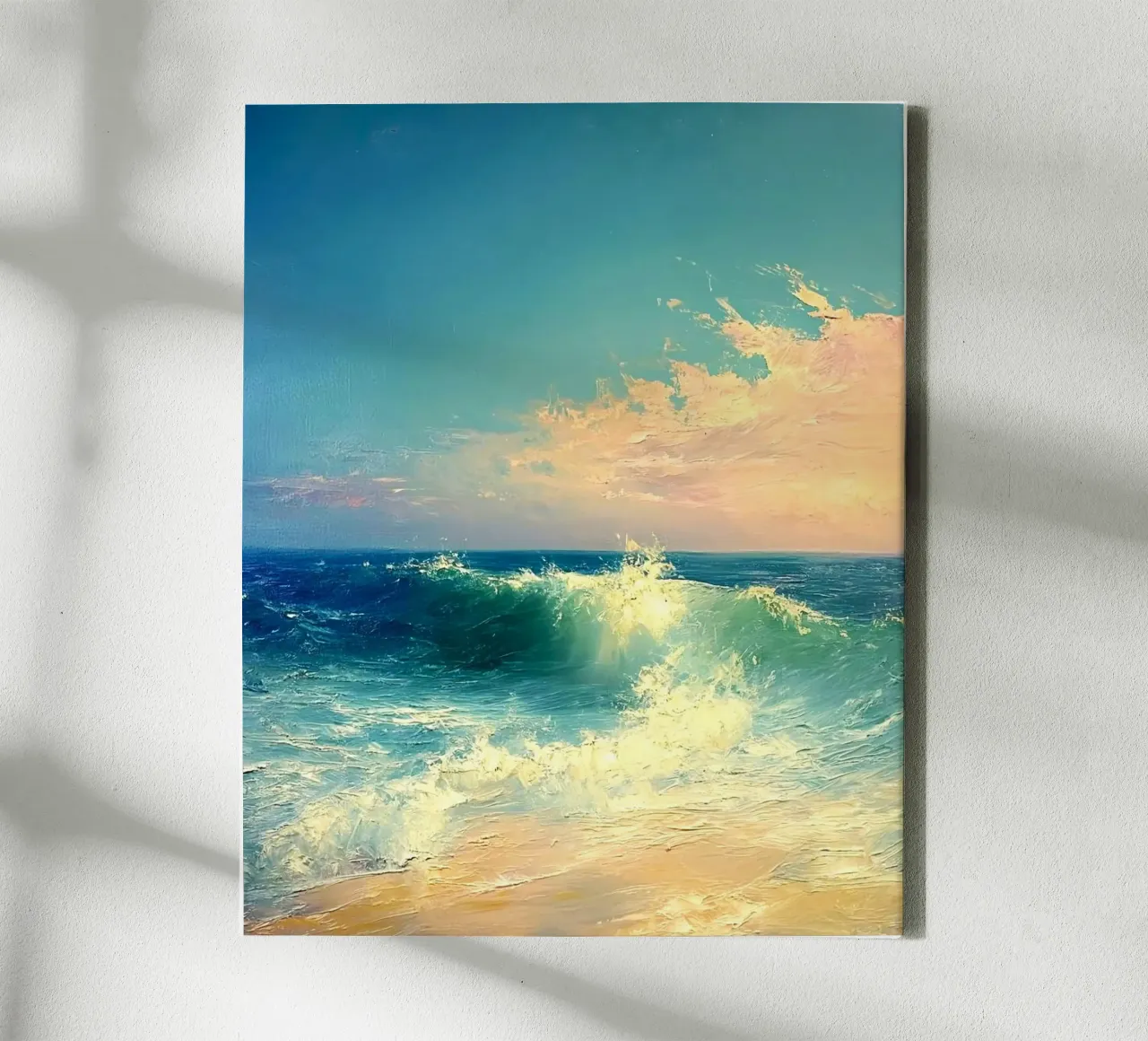 ocean wave shining tela con Cornice a cassetta da lifeline