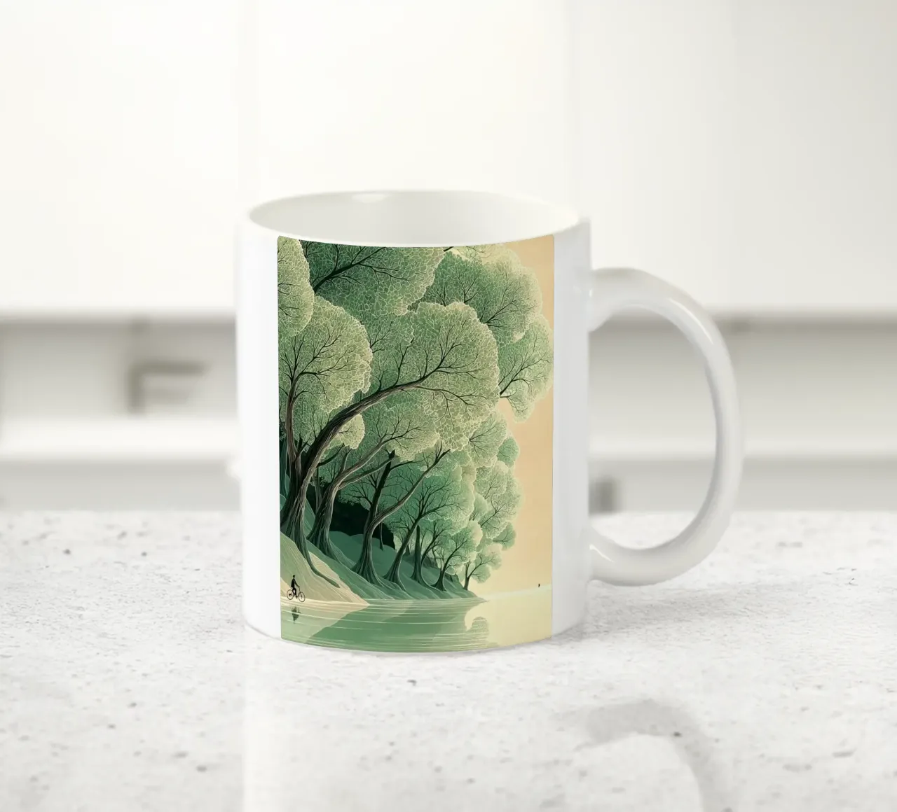 green forest on ice tazza in ceramica da miracle