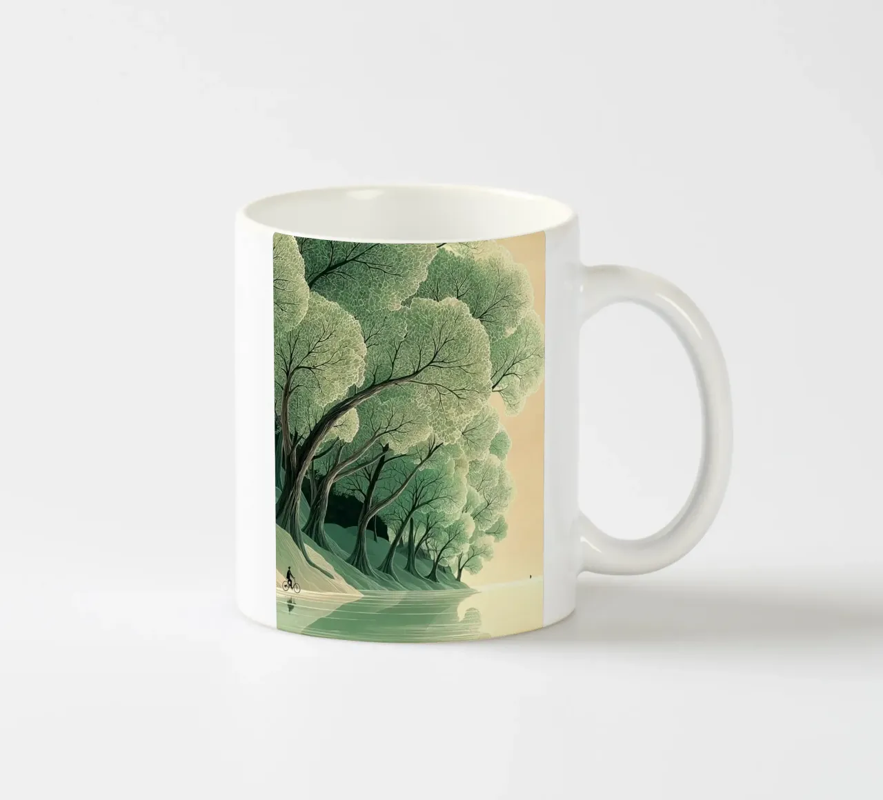 green forest on ice tazza in ceramica da miracle