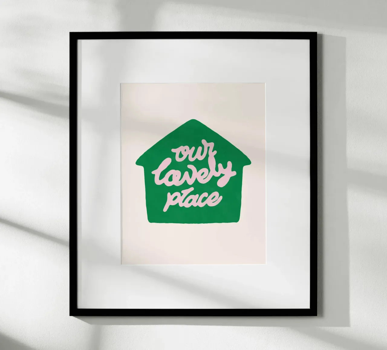 Our Lovely Place poster con telaio in plastica da illusthera