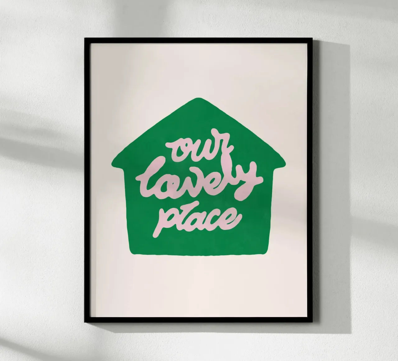 Our Lovely Place poster con telaio in plastica da illusthera