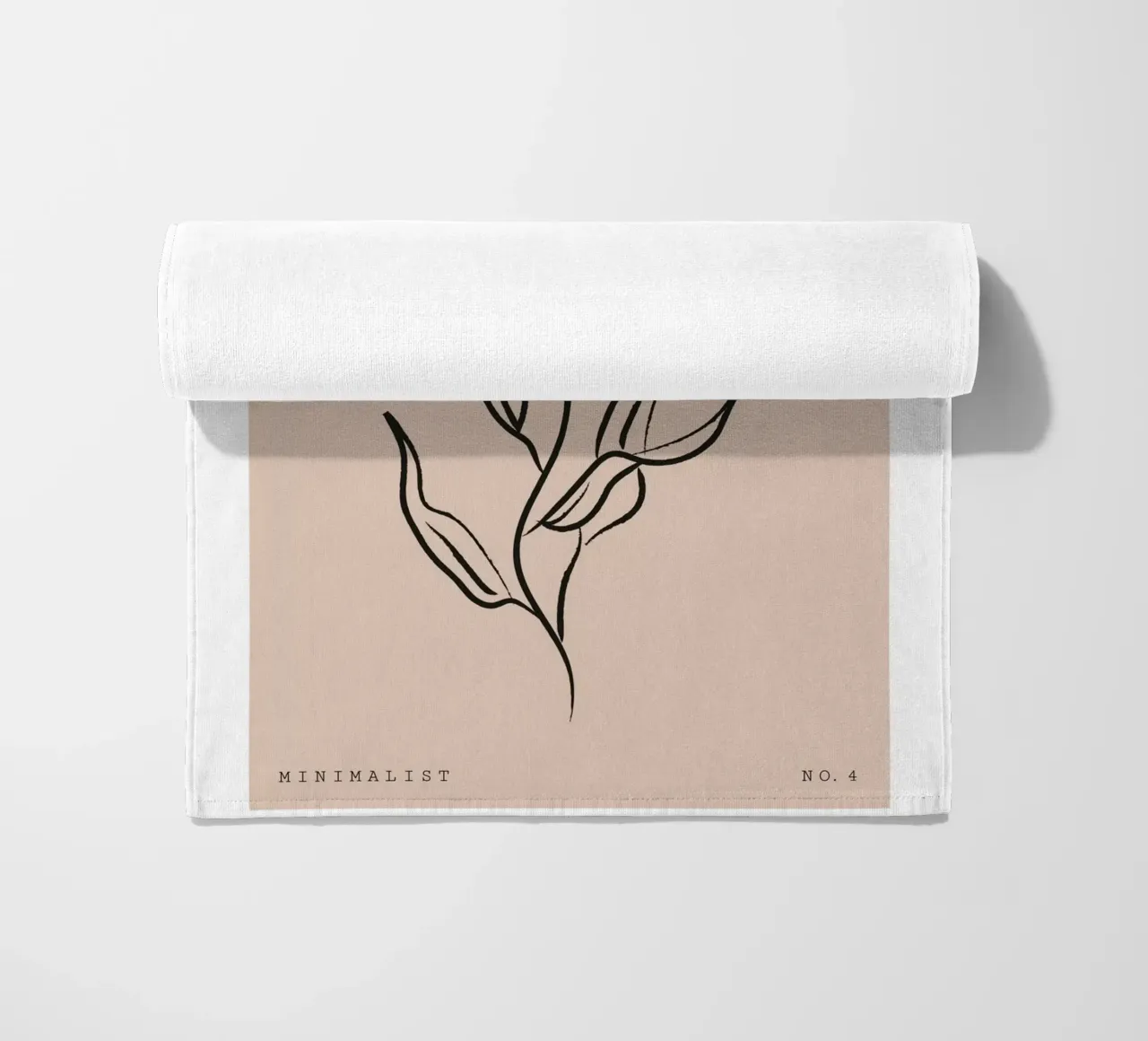 Boho Bohemian 7 Eucalyptus toalla de playa de Boho Print Collection