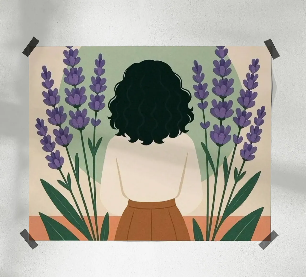 girl and flower poster da melts