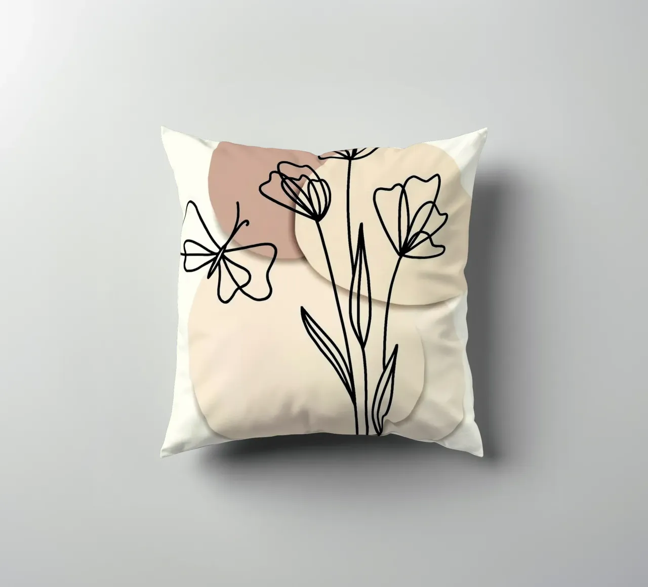shape with flower cuscino da melts