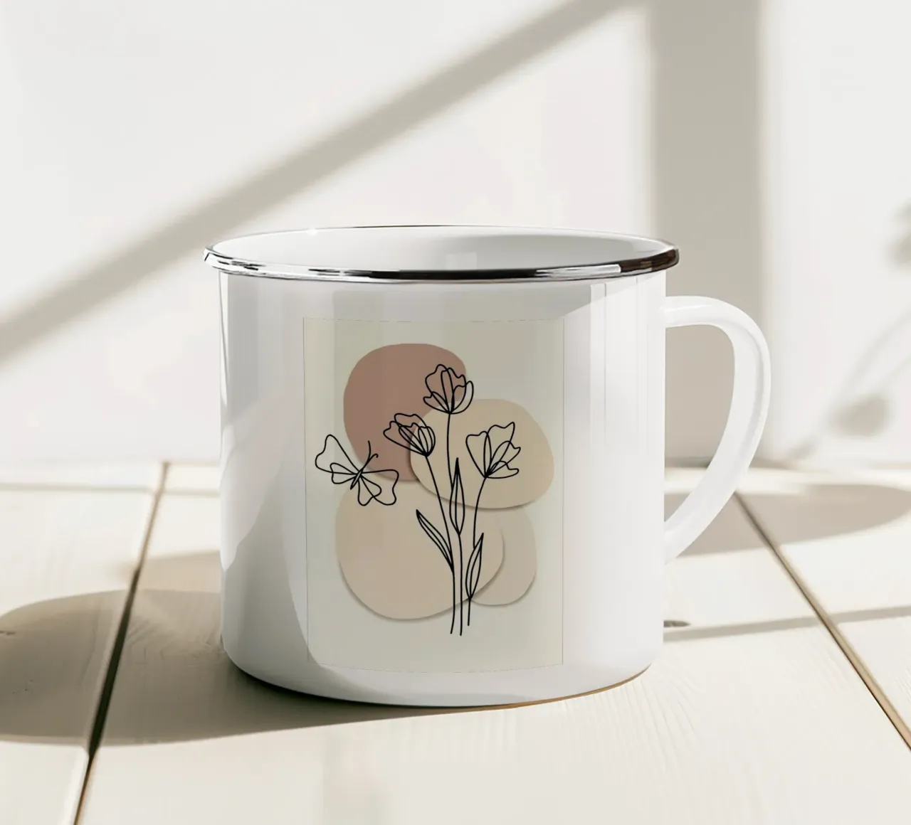 shape with flower tazza in smalto da melts