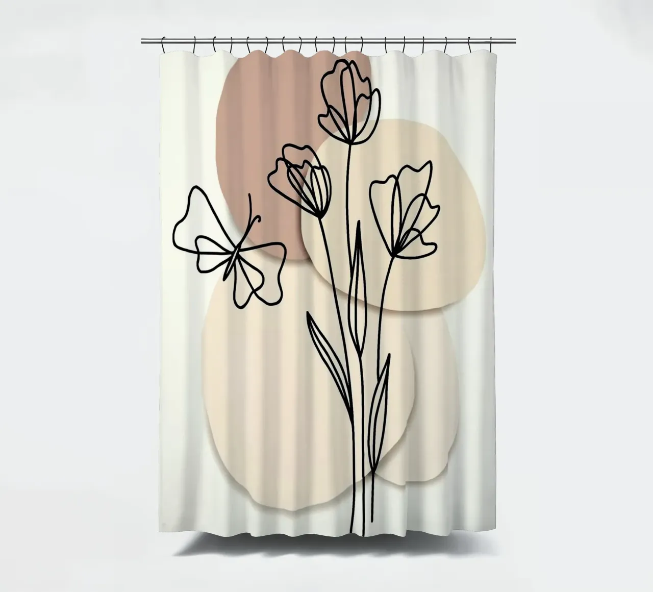 shape with flower tenda da doccia da melts