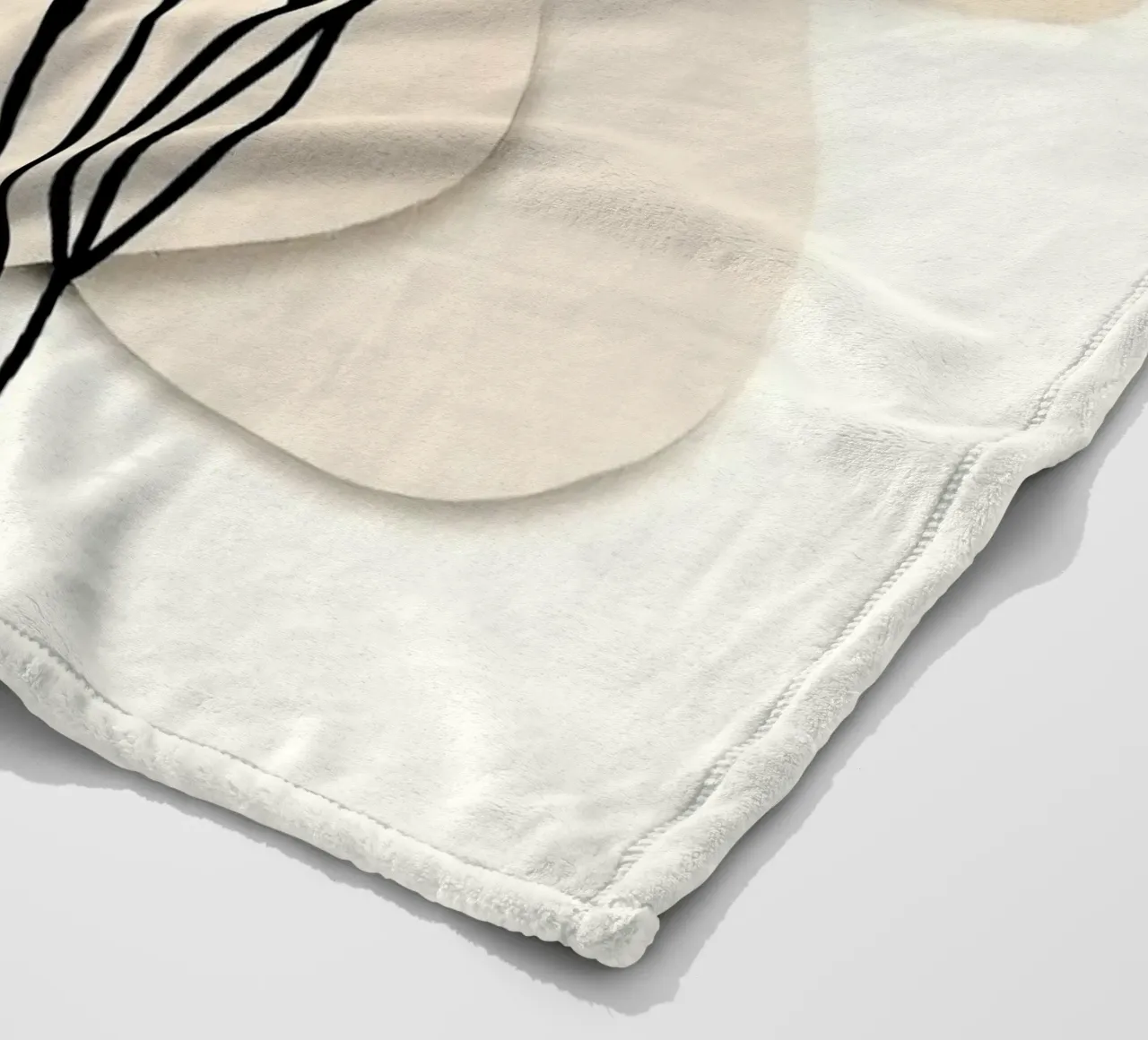shape with flower coperta in pile da melts