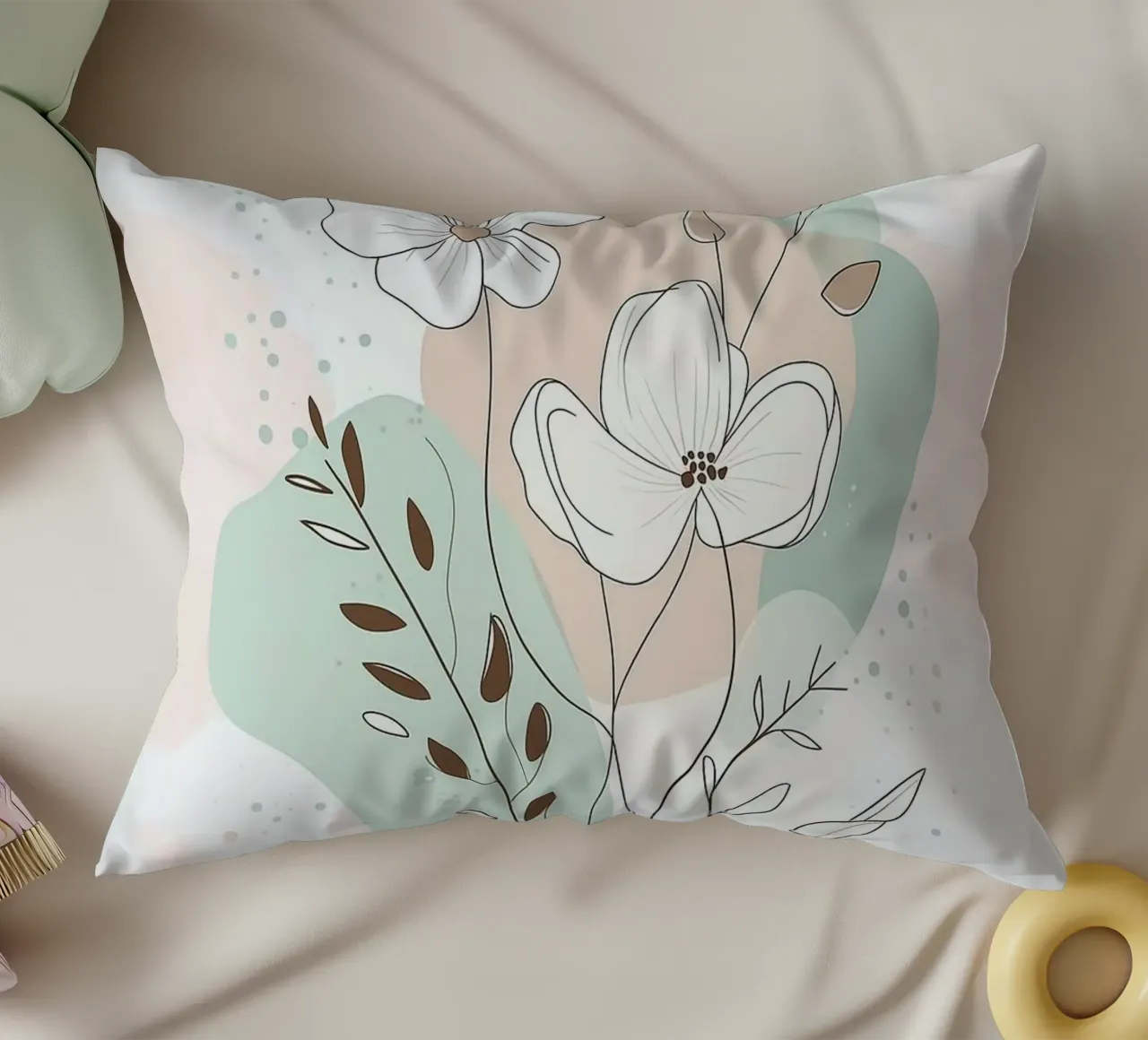 shape balance color flower cuscino da melts
