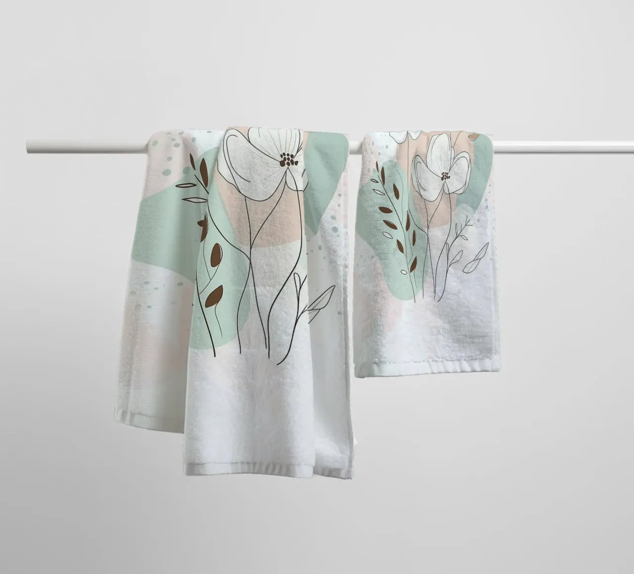 shape balance color flower asciugamano da bagno da melts