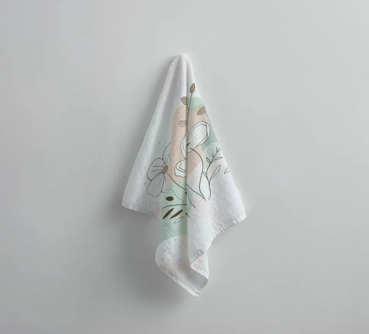 shape balance color flower asciugamano da bagno da melts