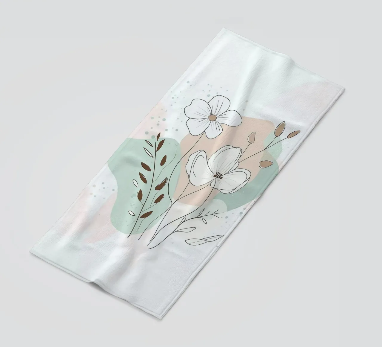 shape balance color flower telo mare da melts