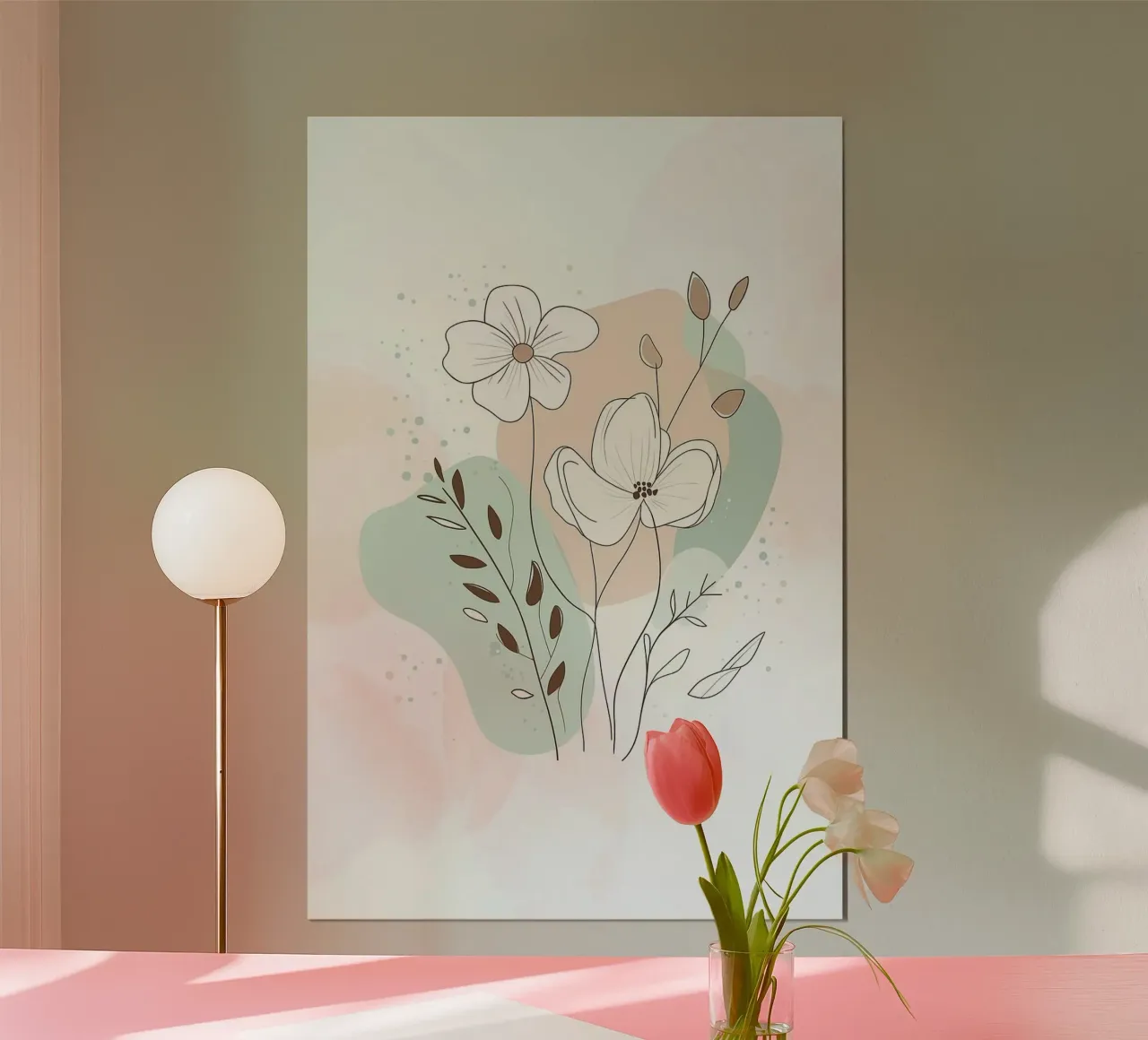 shape balance color flower poster da melts