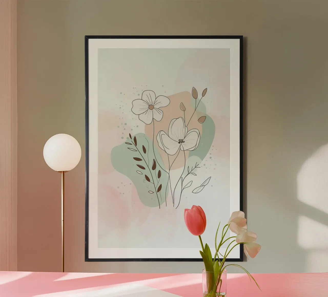 shape balance color flower poster da melts