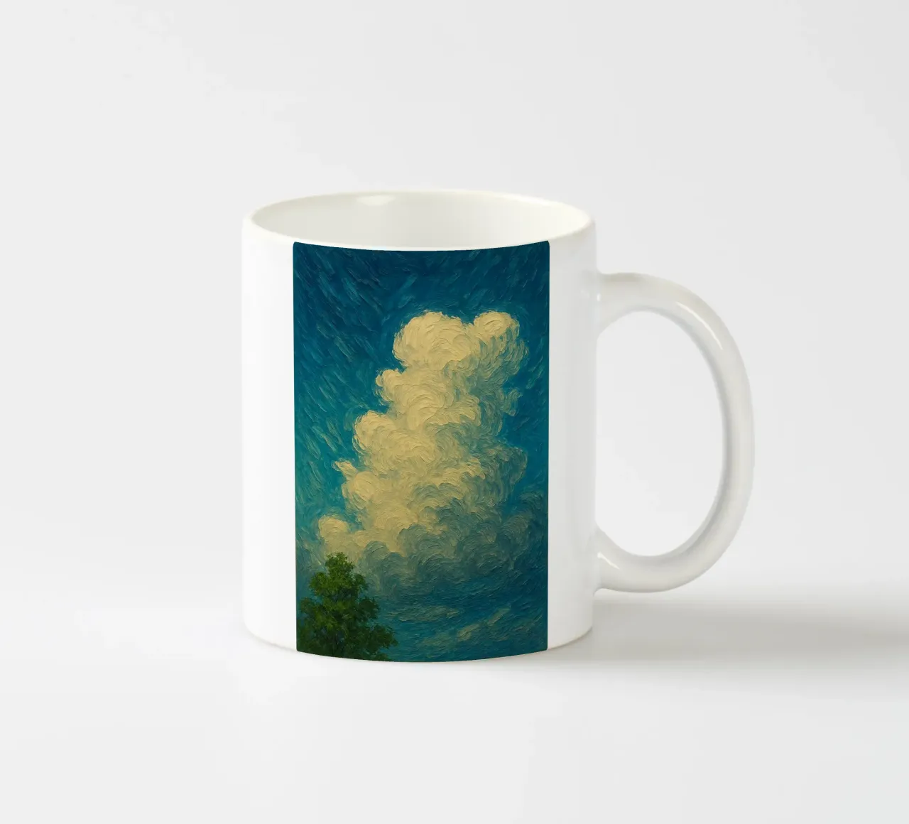 cloud shape in sky tazza in ceramica da melts