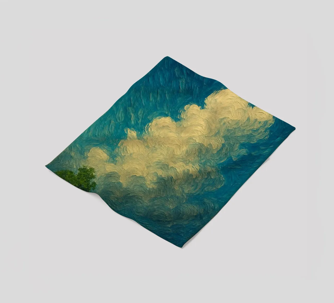 cloud shape in sky coperta in pile da melts