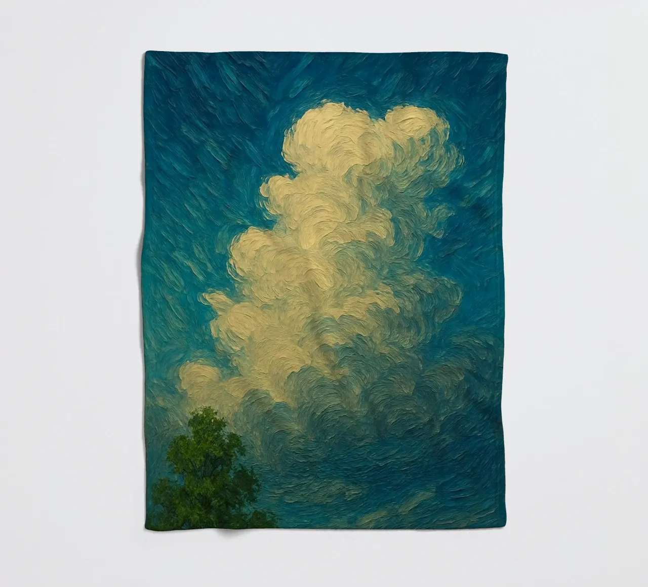 cloud shape in sky coperta in pile da melts