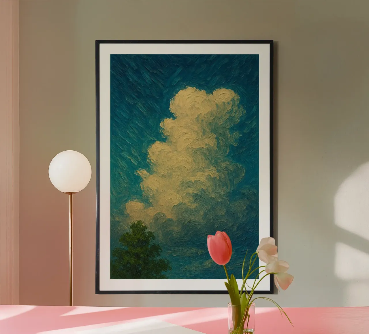 cloud shape in sky poster da melts
