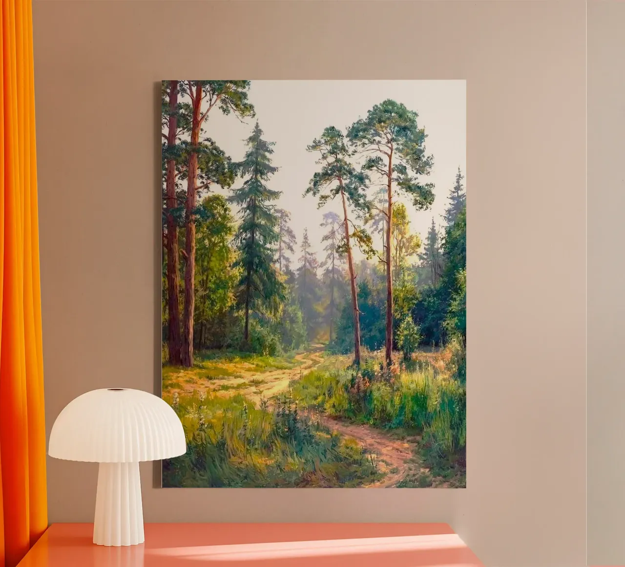 sunshine on forest tela con Cornice a cassetta da melts