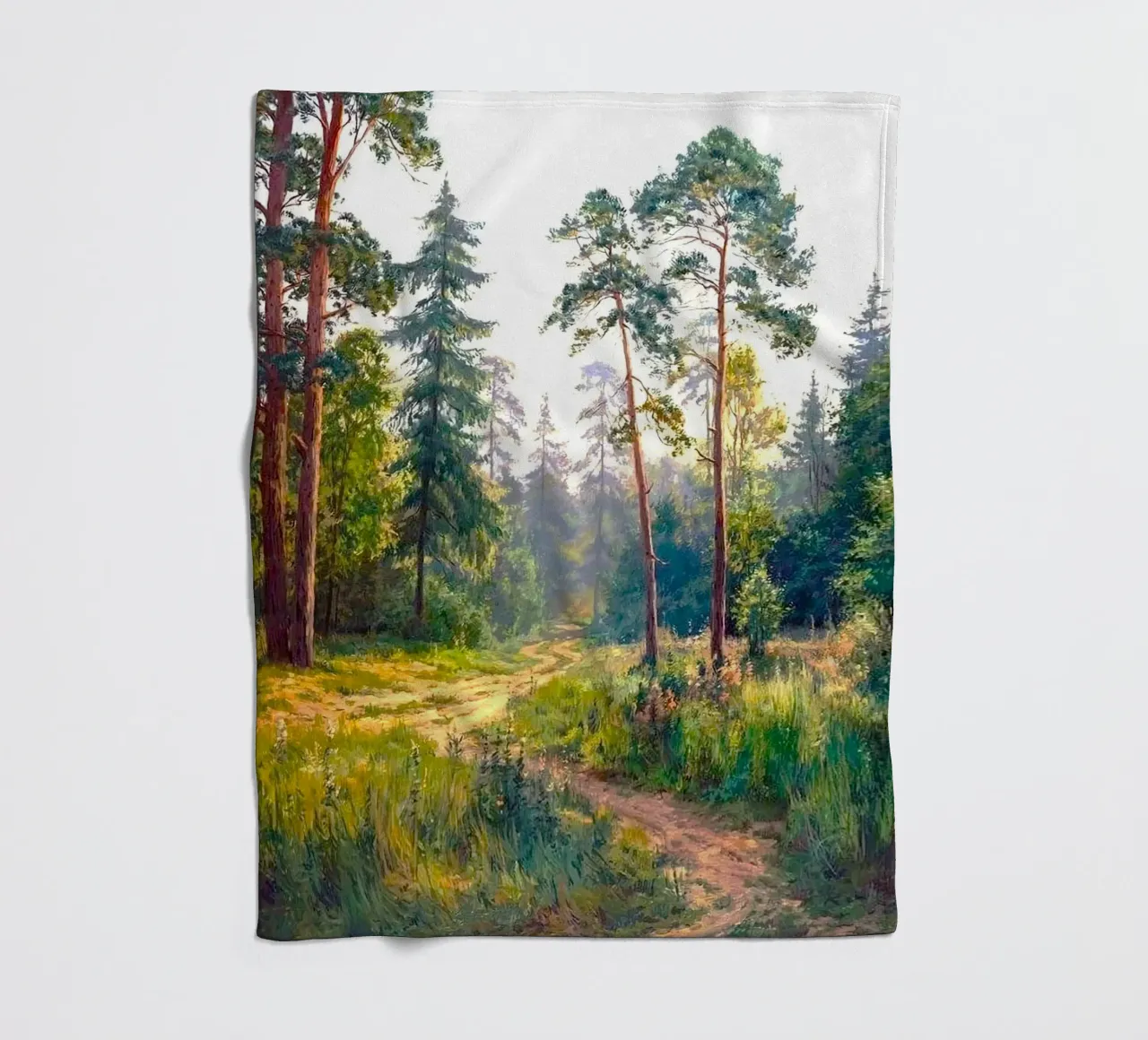 sunshine on forest coperta in pile da melts