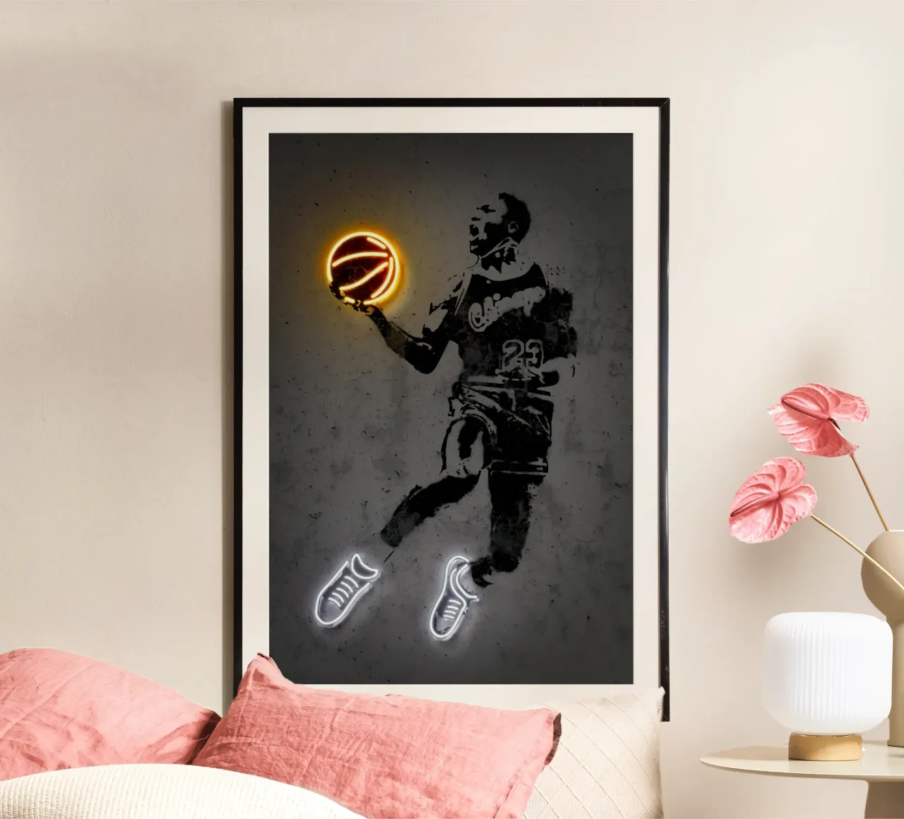 michael jordan luce poster da Yogashop