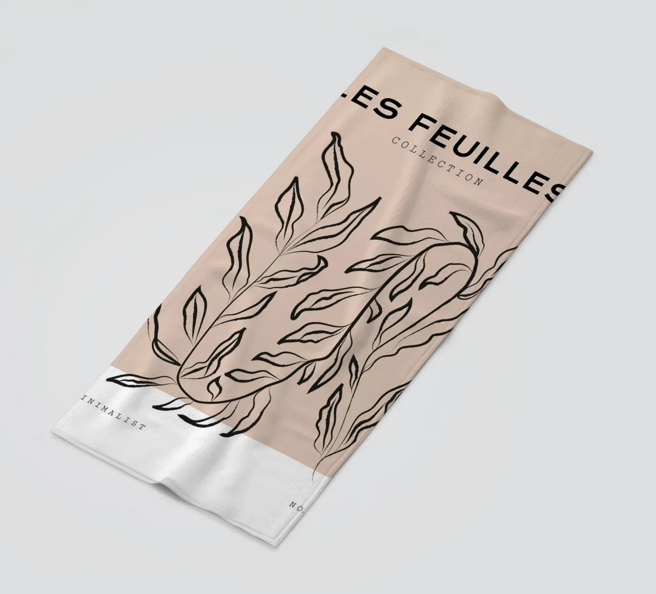 Boho Bohemian 7 Laurel telo mare da Boho Print Collection