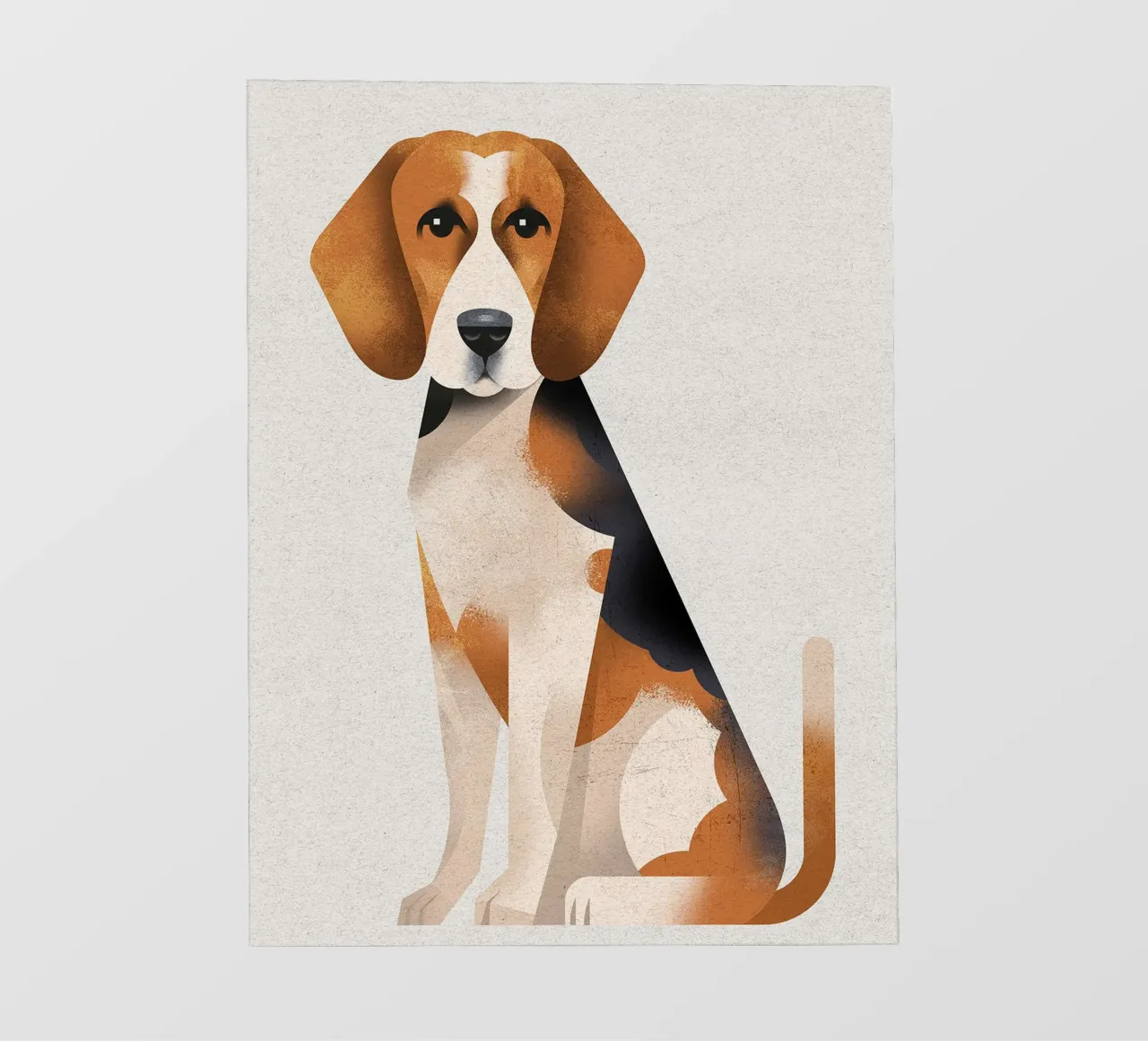 Beagle pellicola backlit da David Jackson