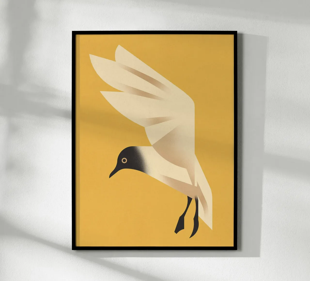 Gabbiano reale poster con telaio in plastica da David Jackson