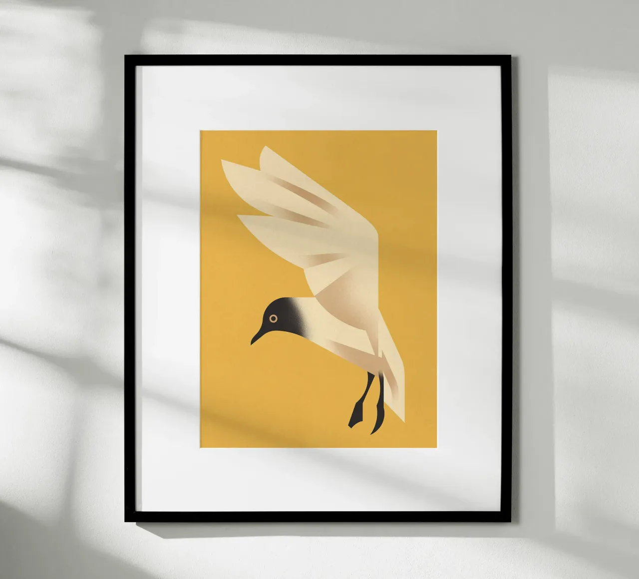 Gabbiano reale poster con telaio in plastica da David Jackson