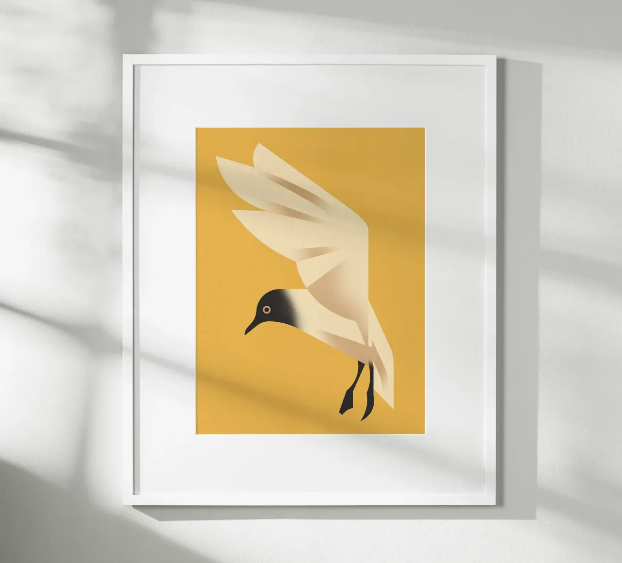 Gabbiano reale poster con telaio in plastica da David Jackson
