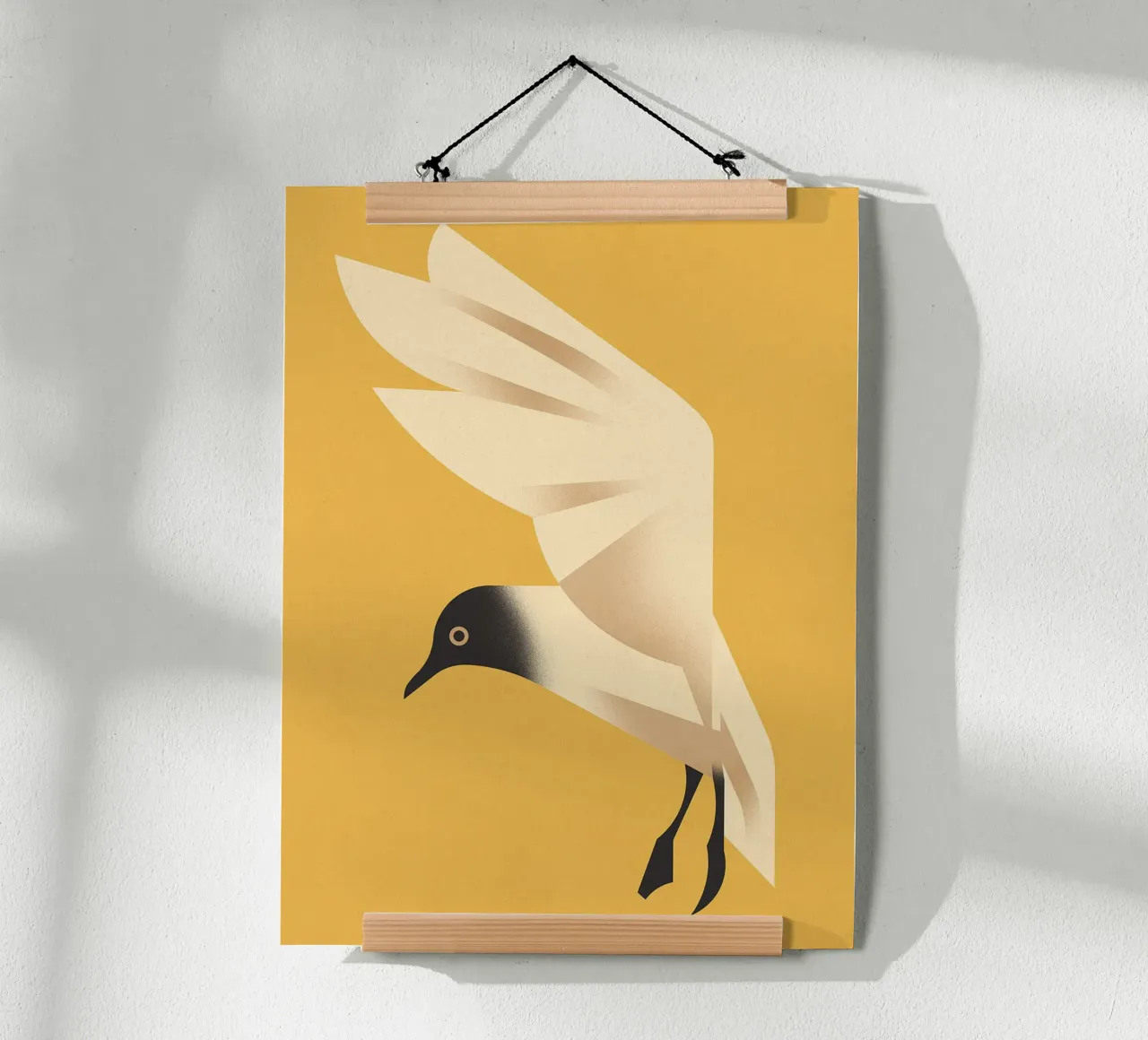 Gabbiano reale poster con telaio in plastica da David Jackson