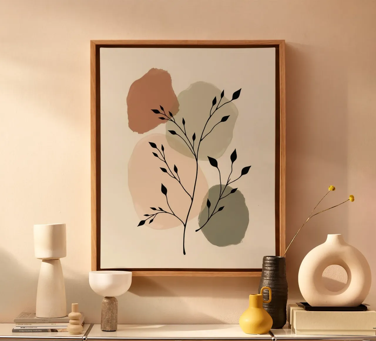shape branch tela con Cornice a cassetta da panada