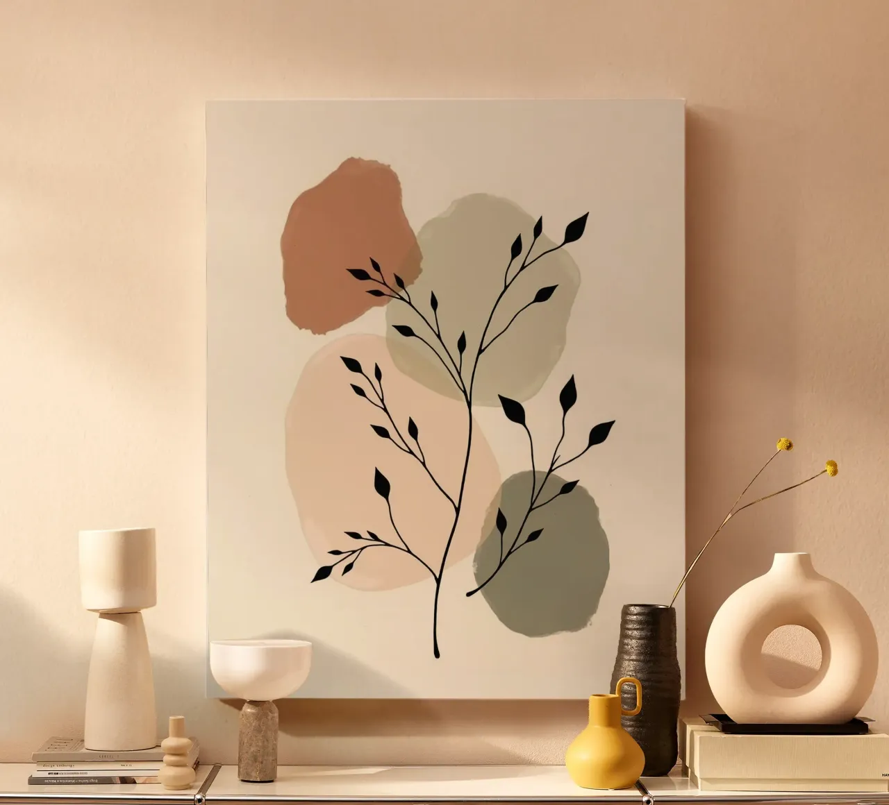 shape branch tela con Cornice a cassetta da panada
