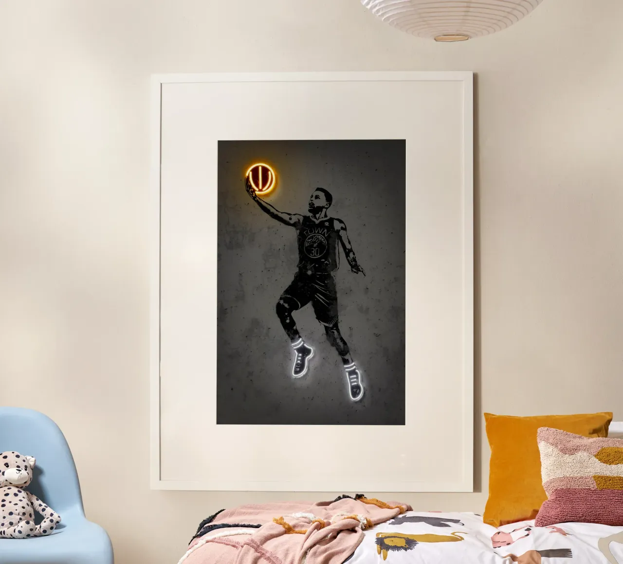 stephen curry light poster con telaio in plastica da Yogashop