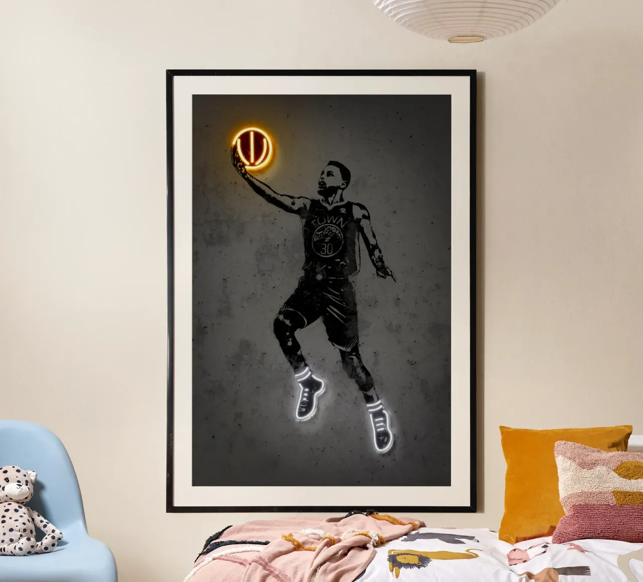 stephen curry light poster con telaio in plastica da Yogashop
