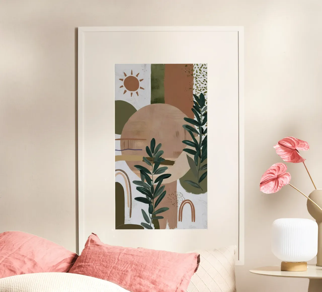 shape of leaf and circle poster da panada