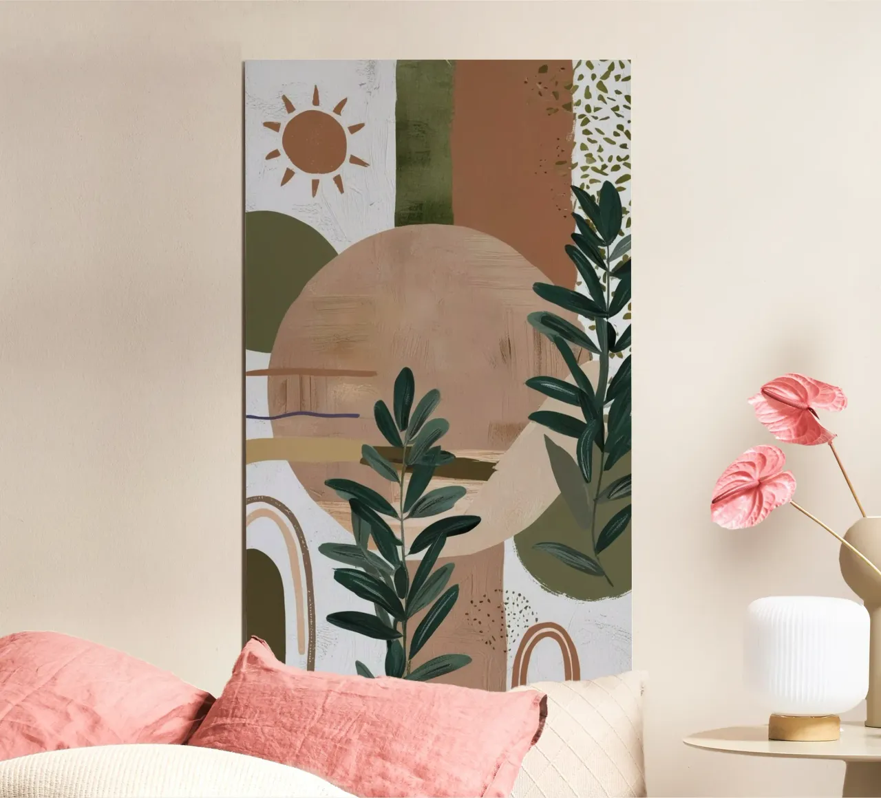 shape of leaf and circle poster da panada