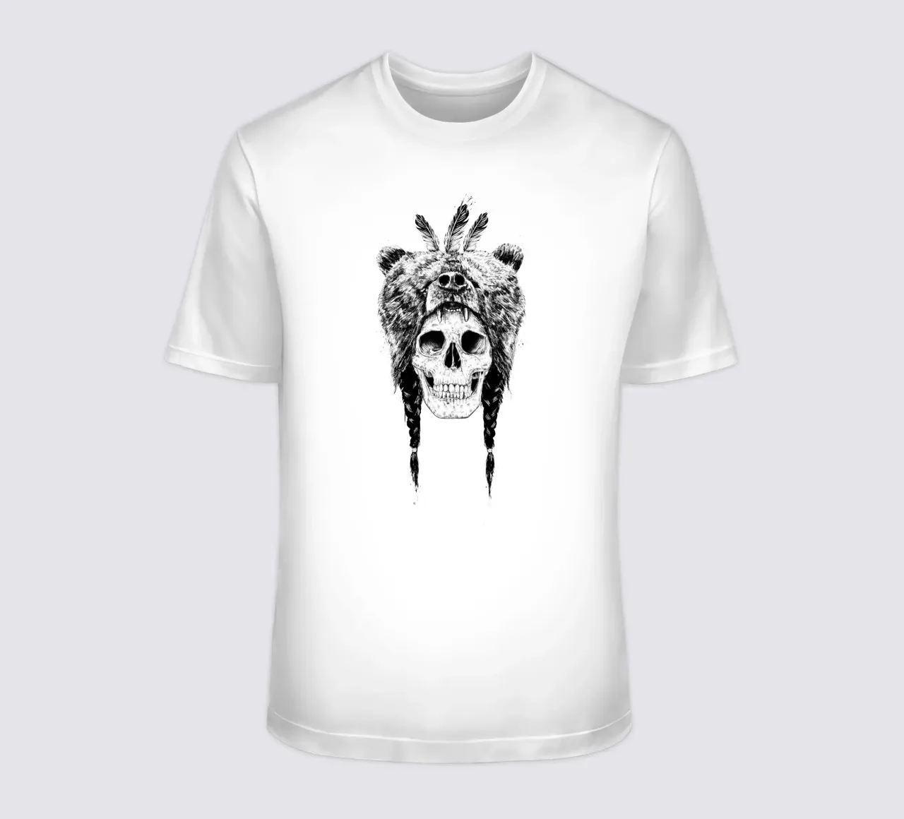 Dead shaman t-shirt by Balazs Solti