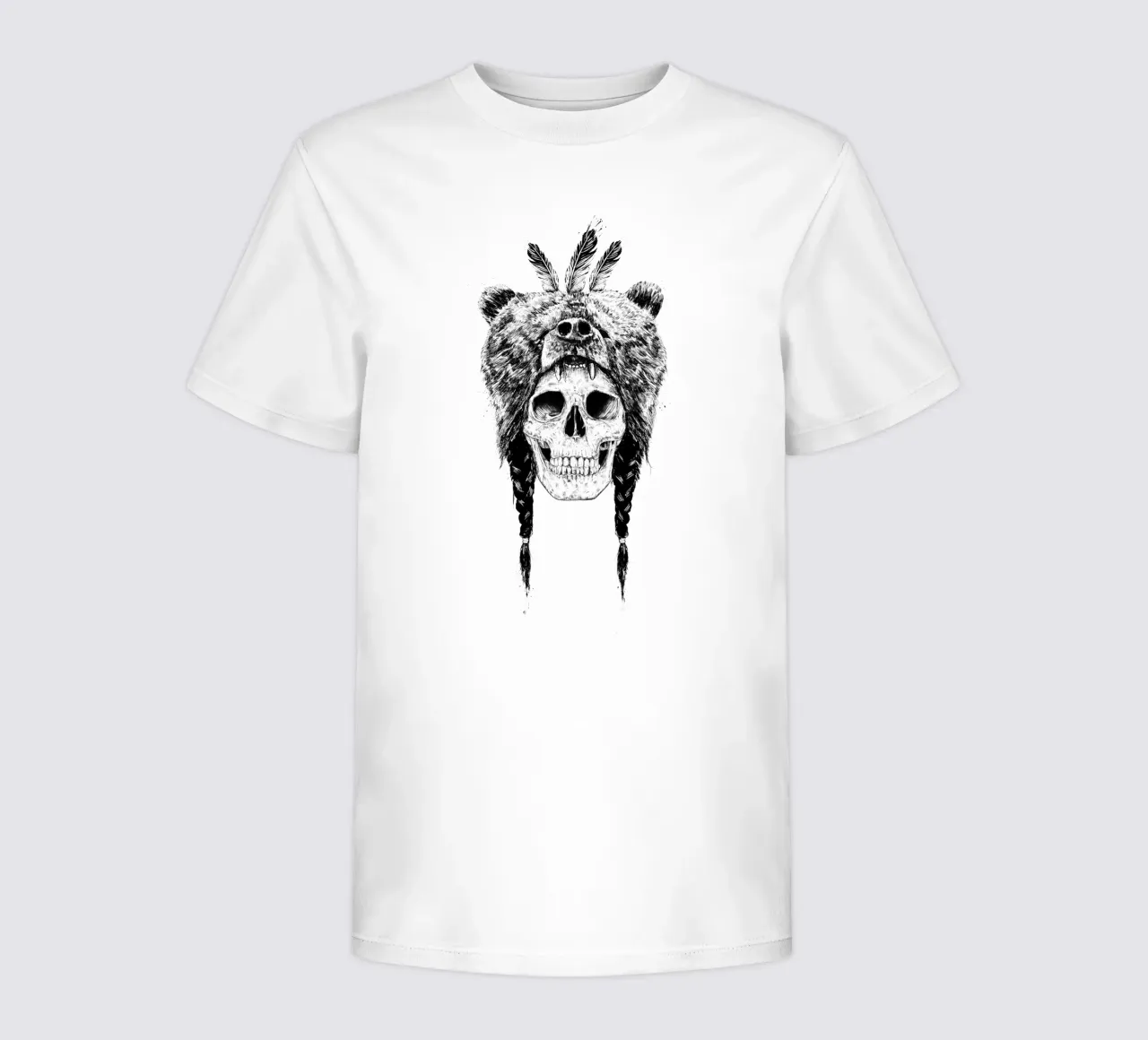 Dead shaman kids t-shirt by Balazs Solti