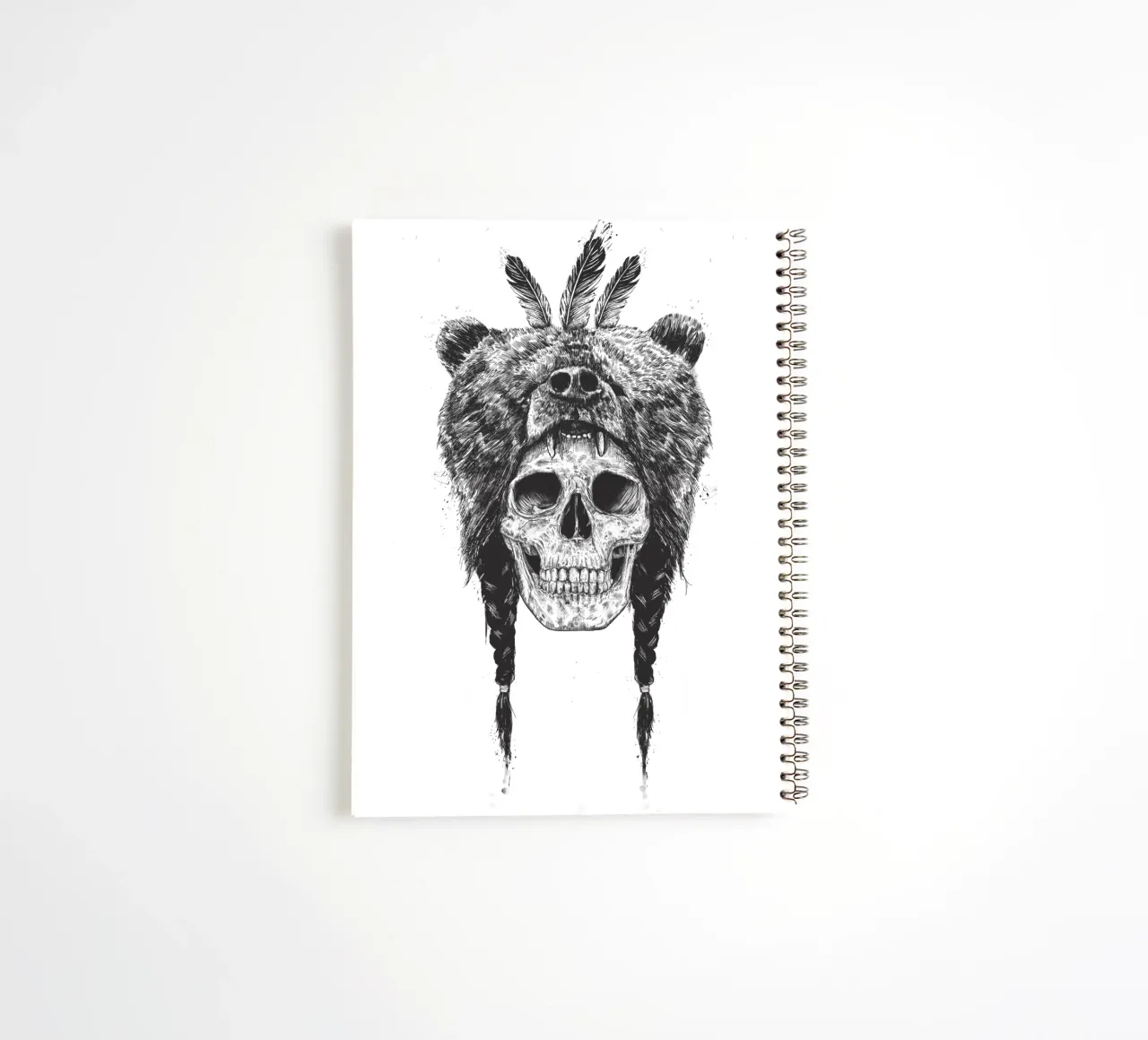 Dead shaman spiral notebook by Balazs Solti