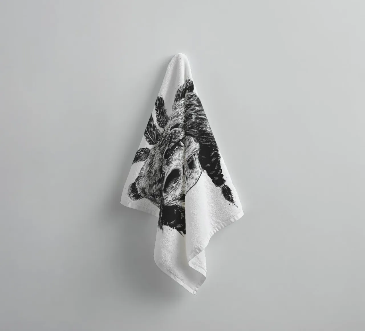 Dead shaman towel by Balazs Solti